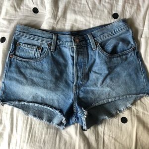 Levi’s 501 high waisted shorts